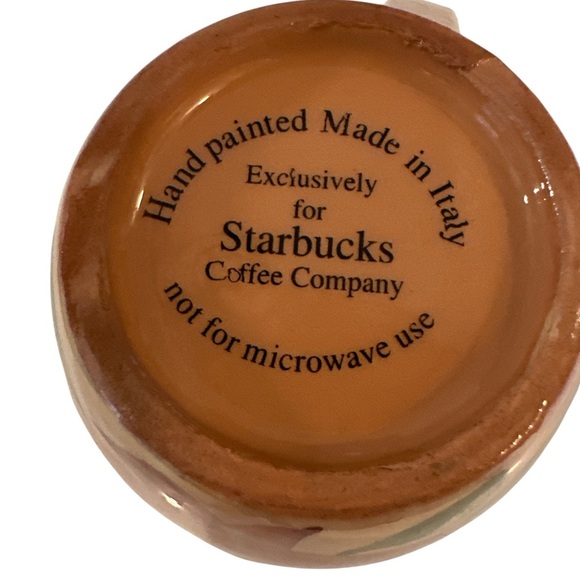 Starbucks Hanukkah Holiday Star Candle Coffee Mug HAND PAINTED in ITALY EUC - Picture 5 of 5